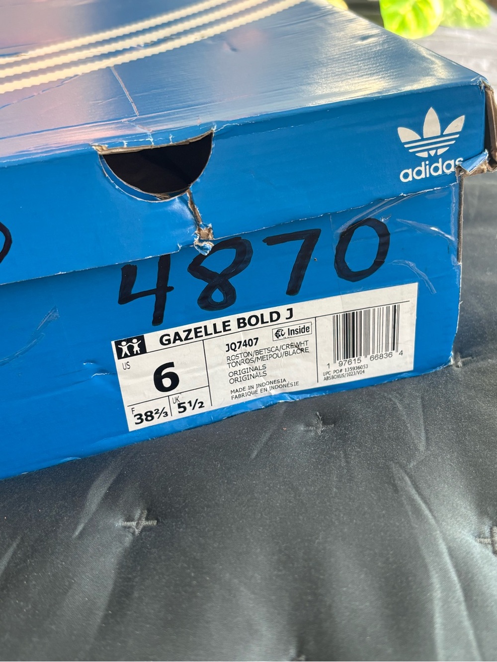 🆕 adidas| Women’s Adidas Gazelle Bold Rose Tone Scarlet New 7.5W/6Y JQ74074 - Picture 10 of 10
